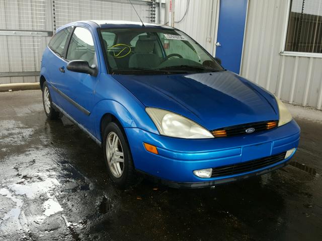 3FAHP3137YR111400 - 2000 FORD FOCUS ZX3 BLUE photo 1