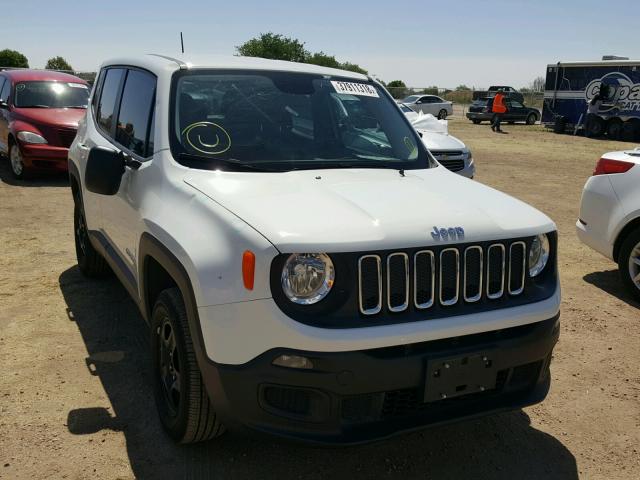 ZACCJBATXGPE06788 - 2016 JEEP RENEGADE S WHITE photo 1