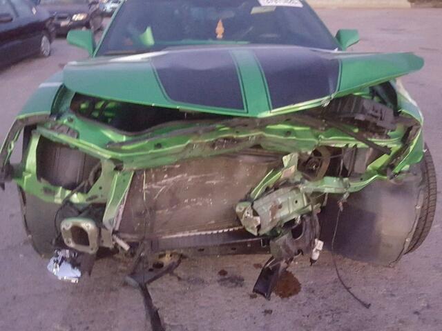 2G1FB1ED2B9152191 - 2011 CHEVROLET CAMARO LT GREEN photo 10