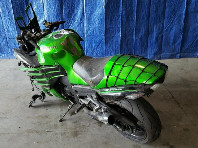 JKBZXNF13FA010644 - 2015 KAWASAKI ZX1400 F GREEN photo 3