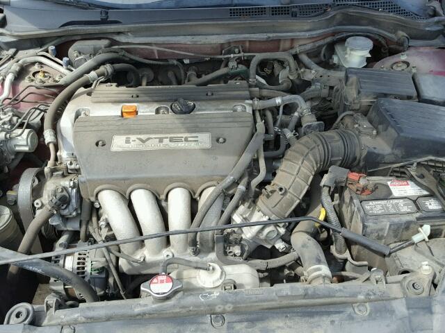 1HGCM56346A102891 - 2006 HONDA ACCORD SE BURGUNDY photo 7