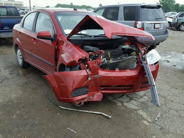 KL1TD5DE2BB251637 - 2011 CHEVROLET AVEO LS RED photo 1