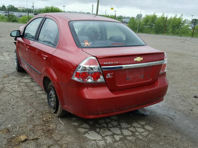 KL1TD5DE2BB251637 - 2011 CHEVROLET AVEO LS RED photo 3
