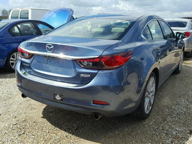 JM1GJ1V60E1159682 - 2014 MAZDA 6 TOURING BLUE photo 4