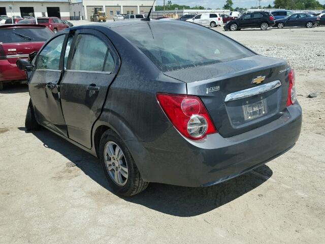 1G1JC5SH2D4213227 - 2013 CHEVROLET SONIC LT GRAY photo 3