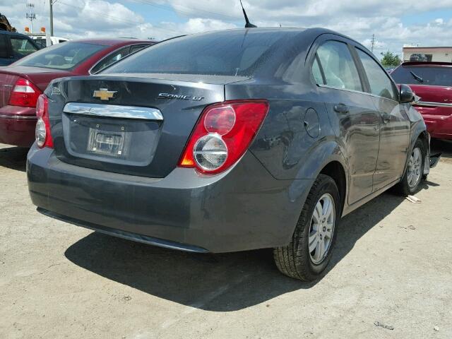 1G1JC5SH2D4213227 - 2013 CHEVROLET SONIC LT GRAY photo 4