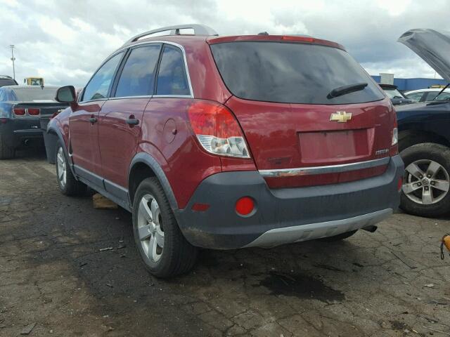 3GNAL2EK5CS558187 - 2012 CHEVROLET CAPTIVA SP RED photo 3