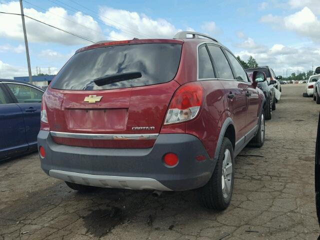 3GNAL2EK5CS558187 - 2012 CHEVROLET CAPTIVA SP RED photo 4