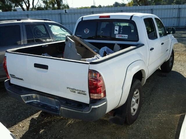 3TMJU62N67M040708 - 2007 TOYOTA TACOMA PRE WHITE photo 4