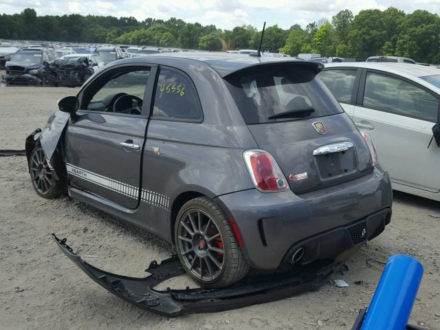 3C3CFFFH6DT574336 - 2013 FIAT 500 ABARTH GRAY photo 3