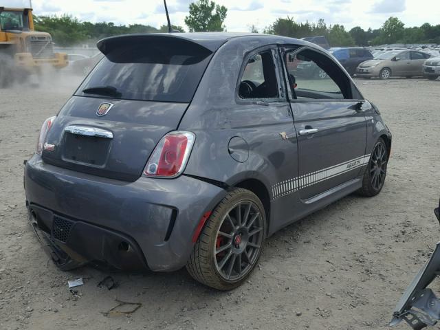 3C3CFFFH6DT574336 - 2013 FIAT 500 ABARTH GRAY photo 4