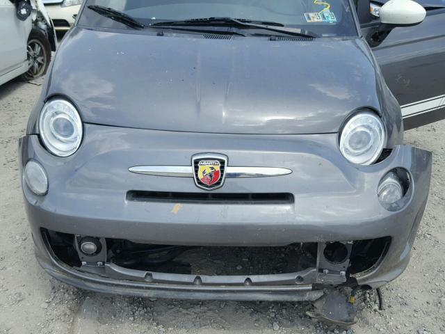 3C3CFFFH6DT574336 - 2013 FIAT 500 ABARTH GRAY photo 7