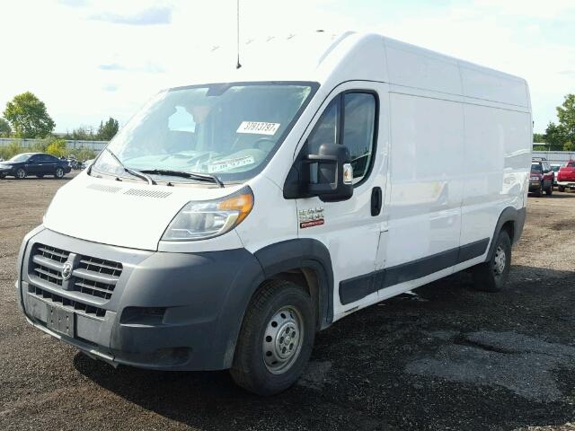 3C6TRVDG8EE110999 - 2014 RAM PROMASTER WHITE photo 2