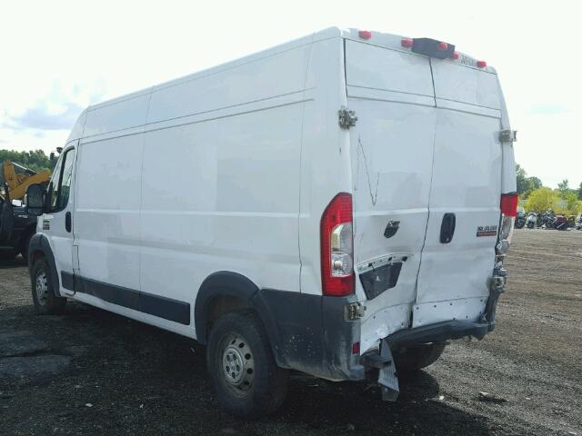 3C6TRVDG8EE110999 - 2014 RAM PROMASTER WHITE photo 3