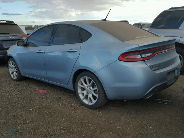 1C3CDFBAXDD288722 - 2013 DODGE DART SXT BLUE photo 3