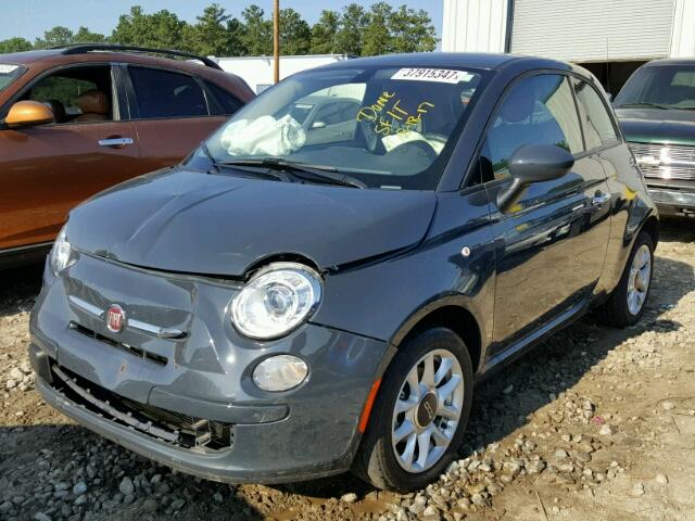 3C3CFFKR5HT526248 - 2017 FIAT 500 POP GRAY photo 2