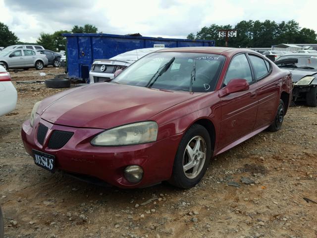 2G2WS522541341635 - 2004 PONTIAC GRAND PRIX MAROON photo 2