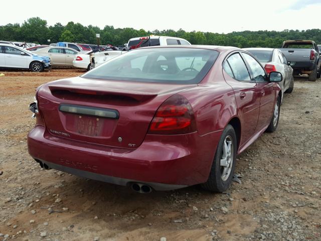 2G2WS522541341635 - 2004 PONTIAC GRAND PRIX MAROON photo 4