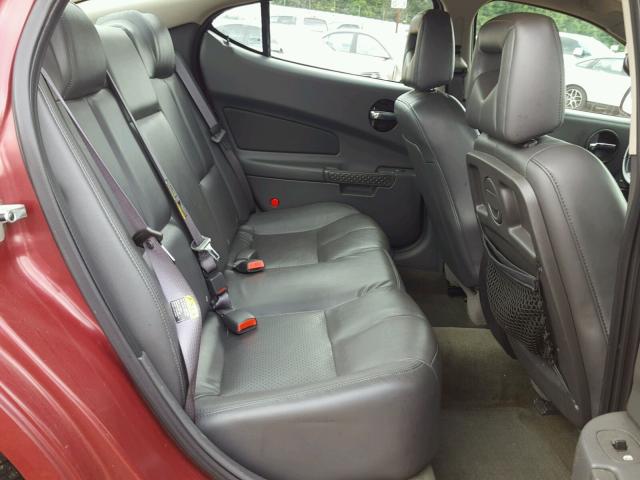 2G2WS522541341635 - 2004 PONTIAC GRAND PRIX MAROON photo 6