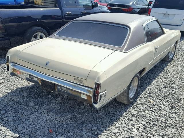 138571L172236 - 1971 CHEVROLET MONTECARLO Beige Foto 4