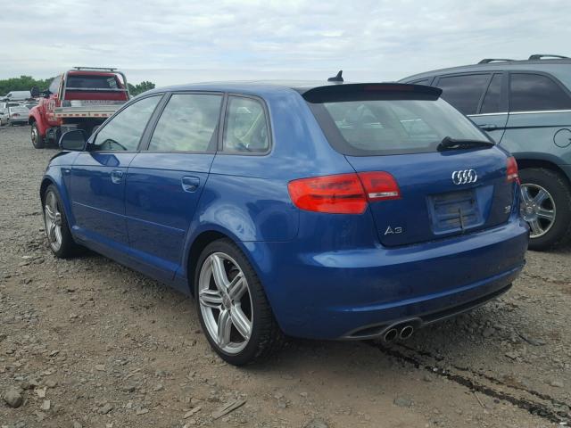 WAUKD98P89A102508 - 2009 AUDI A3 3.2 QUA BLUE photo 3