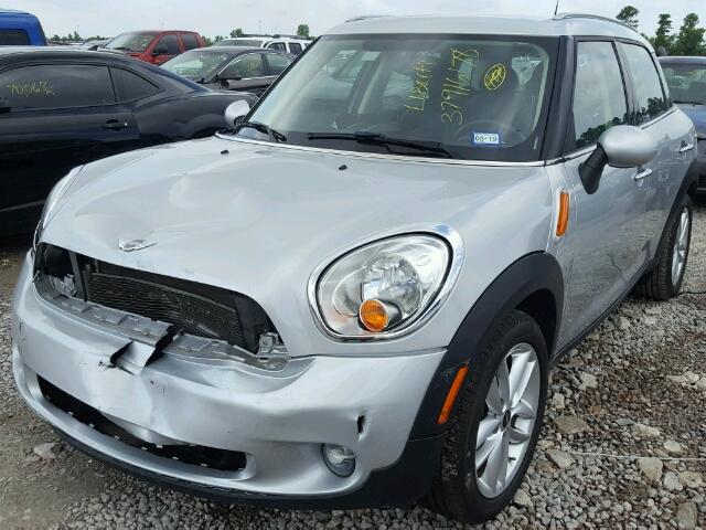 WMWZB3C52EWR39632 - 2014 MINI COOPER COU SILVER photo 2