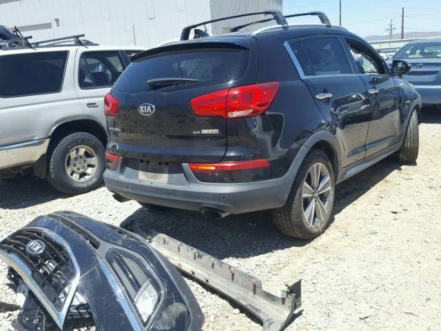 KNDPCCA63E7662468 - 2014 KIA SPORTAGE S BLACK photo 4