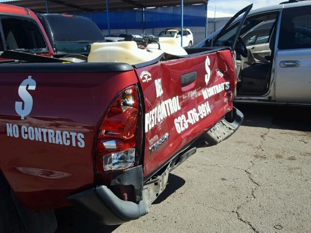 5TETX22N48Z496686 - 2008 TOYOTA TACOMA ACC RED photo 9