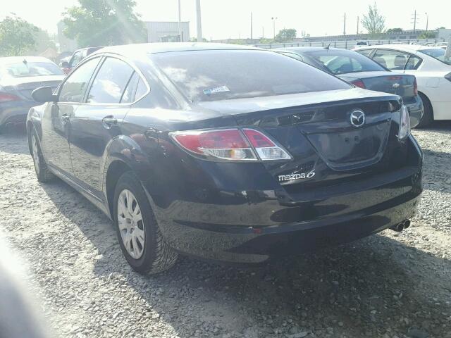 1YVHZ8BH1A5M47459 - 2010 MAZDA 6 BLACK photo 3