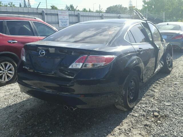 1YVHZ8BH1A5M47459 - 2010 MAZDA 6 BLACK photo 4