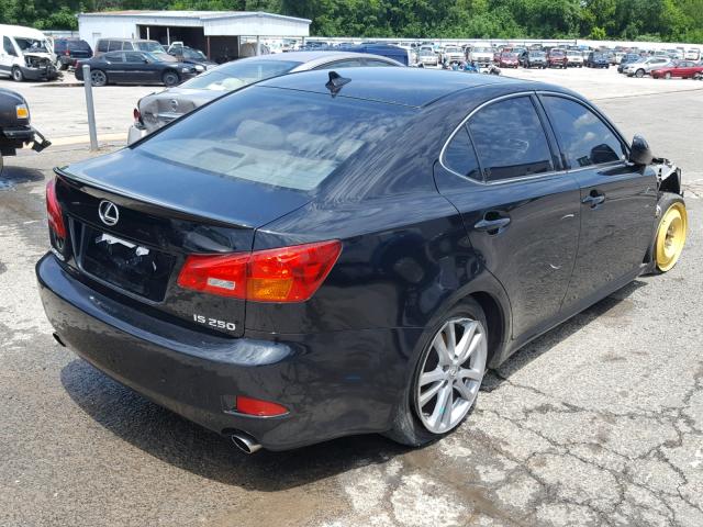 JTHBK262982077486 - 2008 LEXUS IS 250 BLACK photo 4