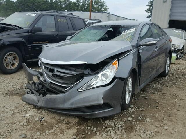 5NPEB4AC6EH863492 - 2014 HYUNDAI SONATA CHARCOAL photo 2