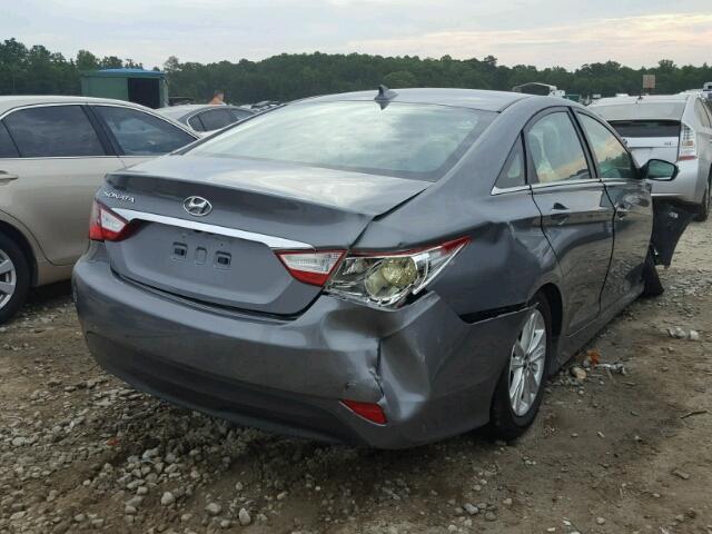 5NPEB4AC6EH863492 - 2014 HYUNDAI SONATA CHARCOAL photo 4