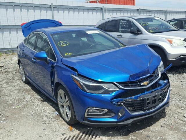 1G1BG5SM2G7325437 - 2016 CHEVROLET CRUZE PREM BLUE photo 1