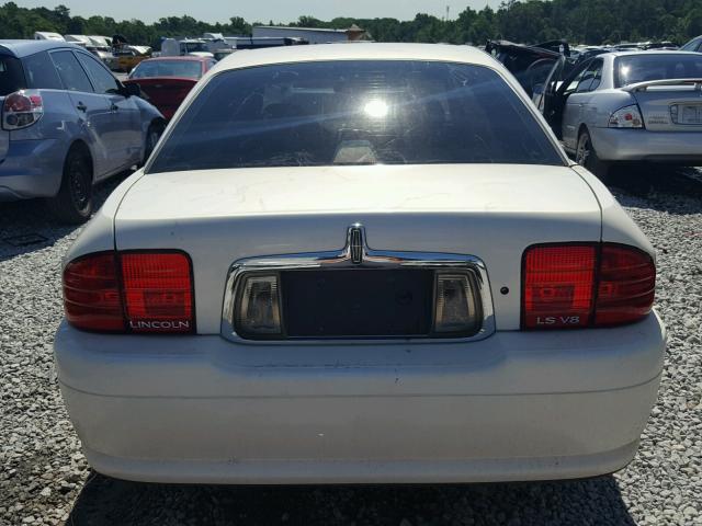 1LNHM87A62Y613373 - 2002 LINCOLN LS WHITE photo 9