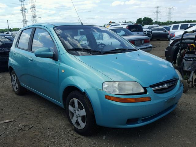 KL1TD62615B321957 - 2005 CHEVROLET AVEO BASE Mavi foto 1