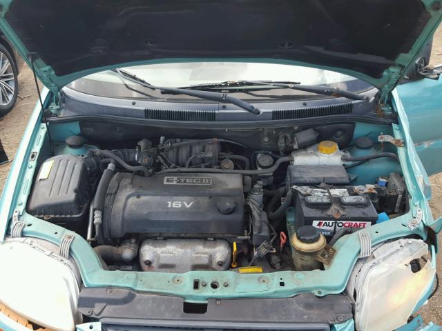 KL1TD62615B321957 - 2005 CHEVROLET AVEO BASE Mavi foto 7