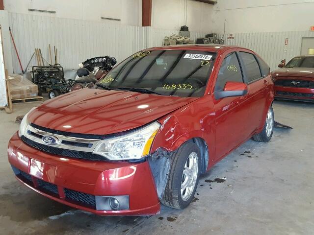 1FAHP36N99W168335 - 2009 FORD FOCUS SES RED photo 2