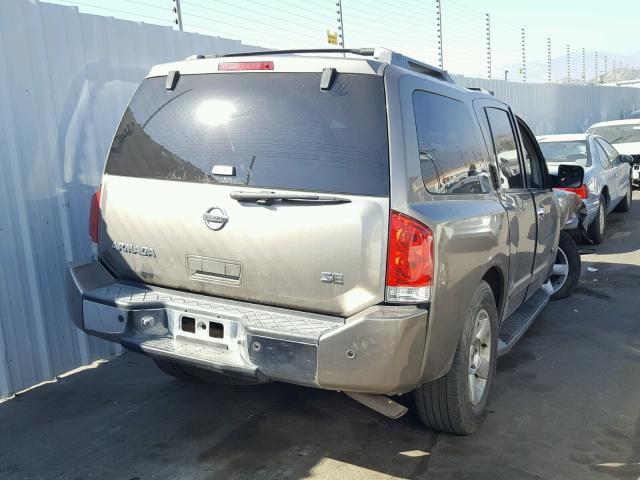 5N1AA08A96N702761 - 2006 NISSAN ARMADA SE BROWN photo 4