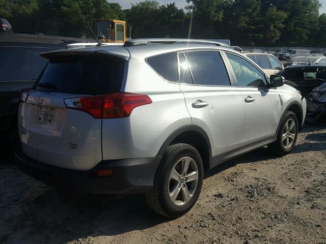 JTMRFREVXFJ034688 - 2015 TOYOTA RAV4 SILVER photo 4