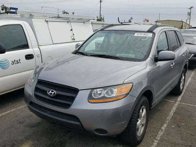 5NMSG13D38H211472 - 2008 HYUNDAI SANTA FE SILVER photo 2