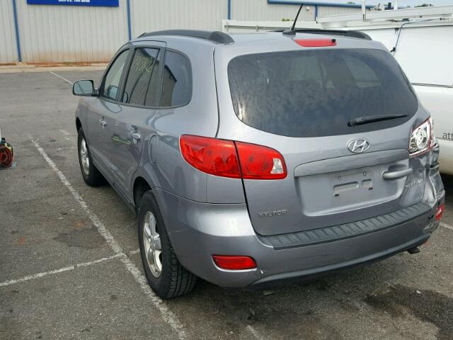 5NMSG13D38H211472 - 2008 HYUNDAI SANTA FE SILVER photo 3