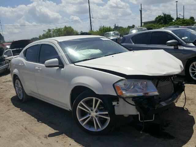 1B3BD1FG9BN524407 - 2011 DODGE AVENGER MA WHITE photo 1