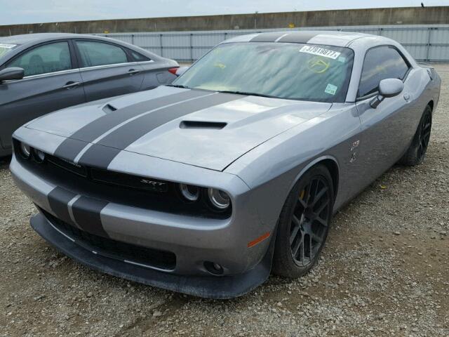 2C3CDZFJ1FH718624 - 2015 DODGE CHALLENGER SILVER photo 2