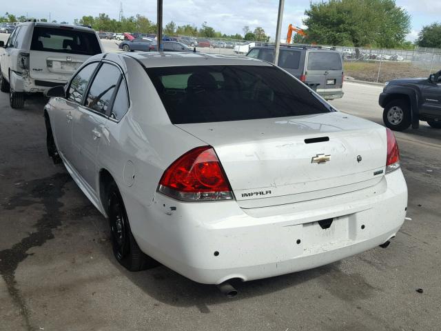 2G1WD5E3XC1311581 - 2012 CHEVROLET IMPALA POL WHITE photo 3