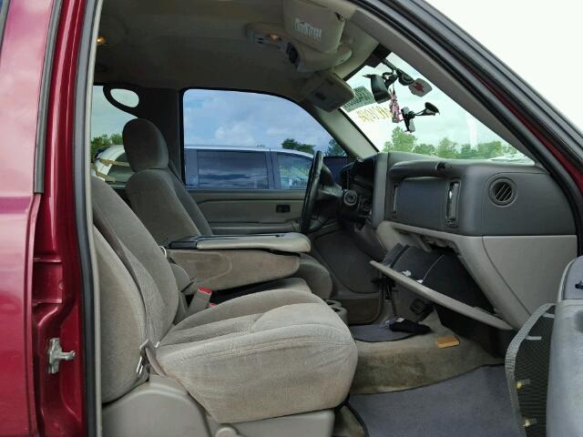 1GNEC16Z64J242503 - 2004 CHEVROLET SUBURBAN C BURGUNDY photo 5