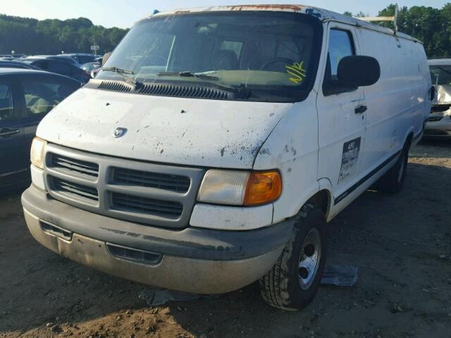 2B7HB11Y7YK101053 - 2000 DODGE RAM VAN B1 WHITE photo 2