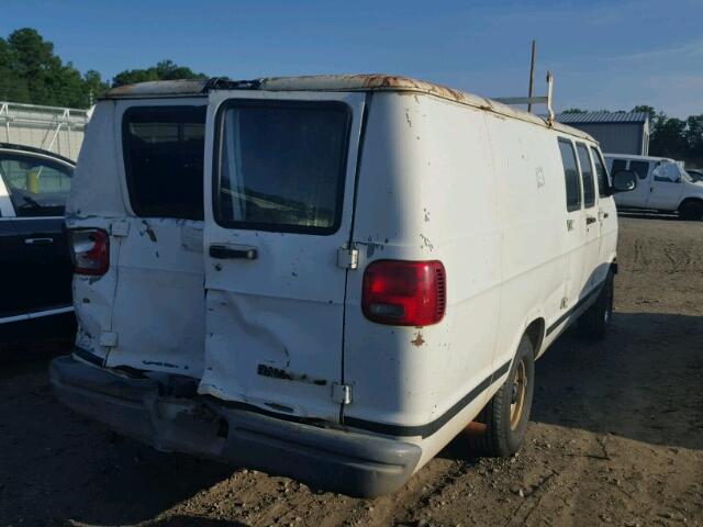 2B7HB11Y7YK101053 - 2000 DODGE RAM VAN B1 WHITE photo 4