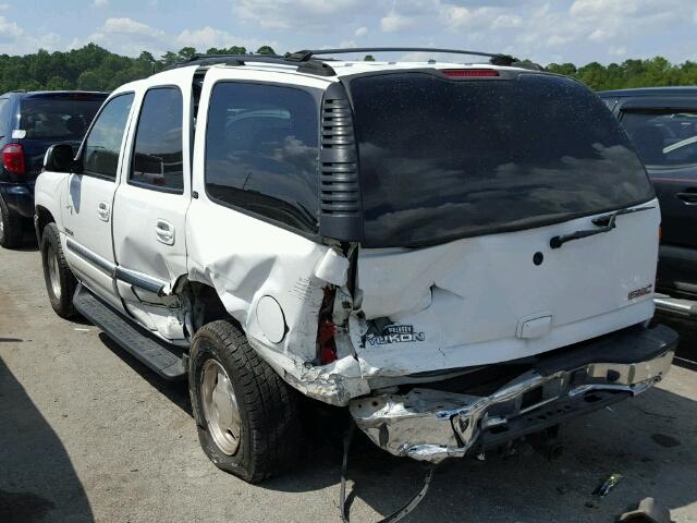 1GKEC13Z63J243344 - 2003 GMC YUKON WHITE photo 3