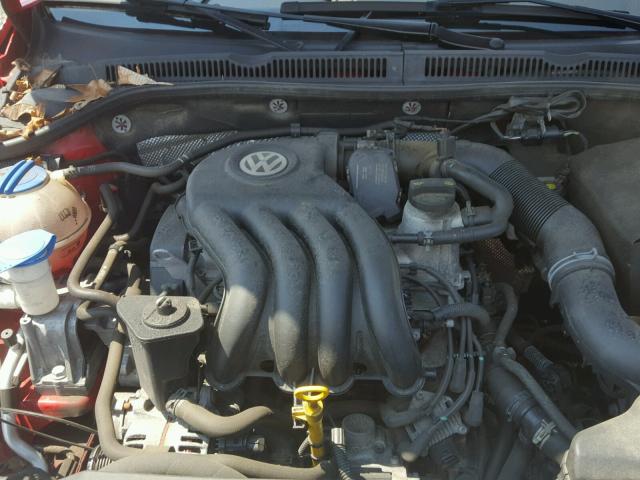 3VW1K7AJ1EM369384 - 2014 VOLKSWAGEN JETTA BASE Կարմիր լուսանկար 7